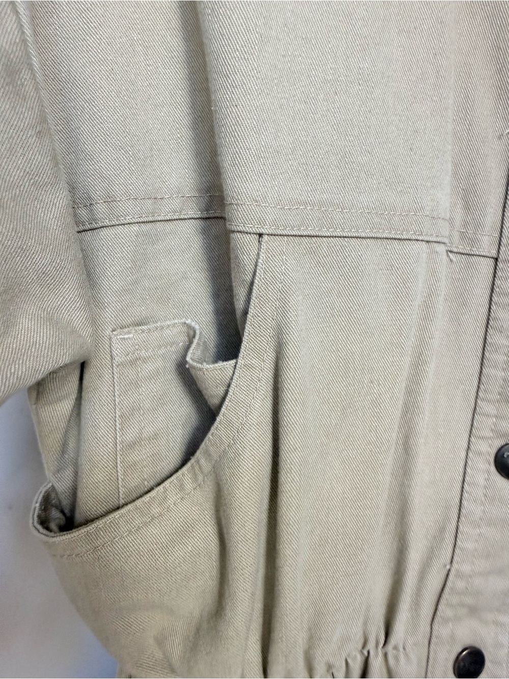 Tan Utility Jumpsuit - Picture 6 of 8